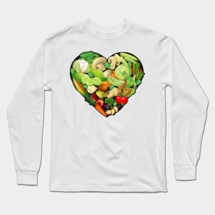 Plant-Based Heart Long Sleeve T-Shirt